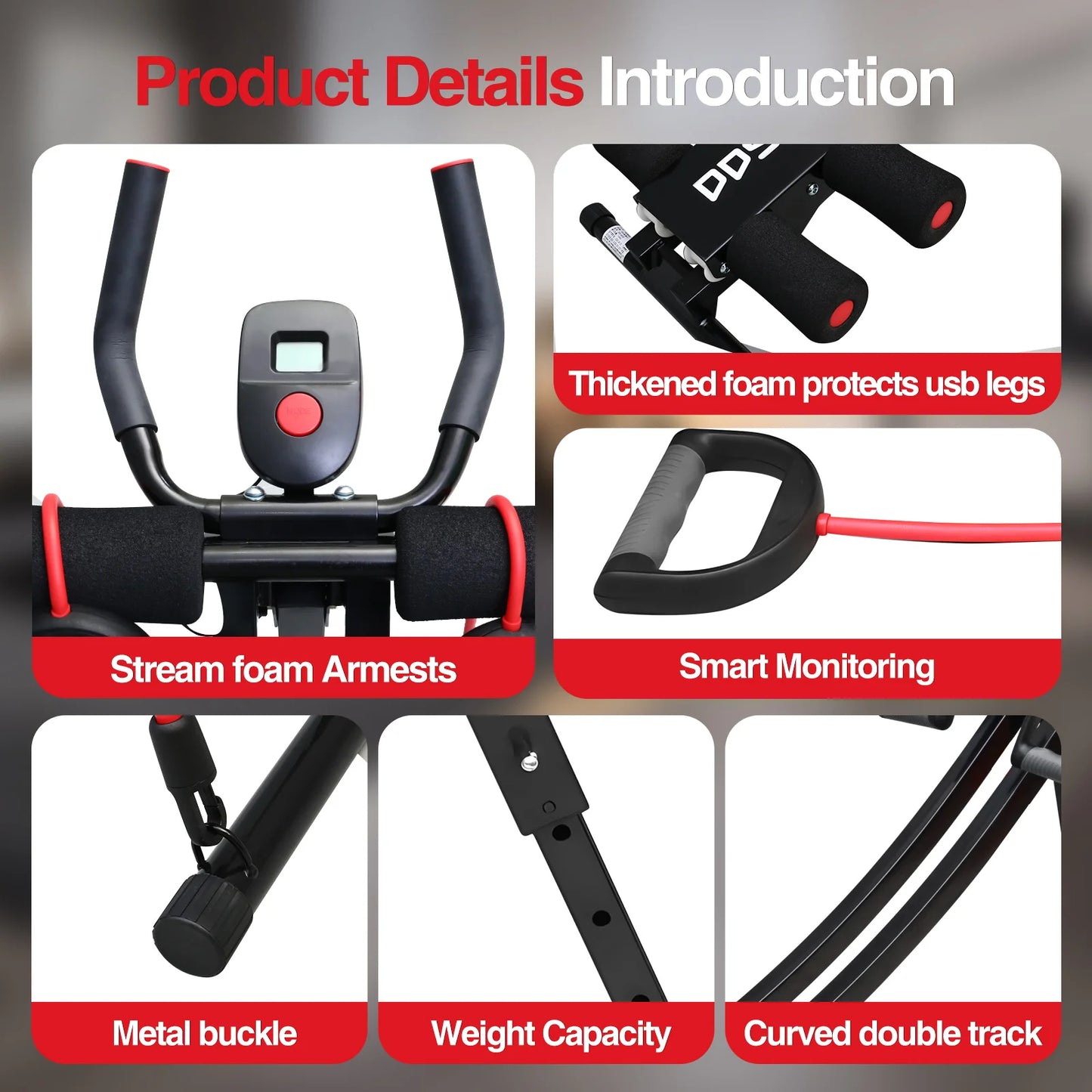 GIKPAL Ab Foldable Workout Equipment Fitness Trainer