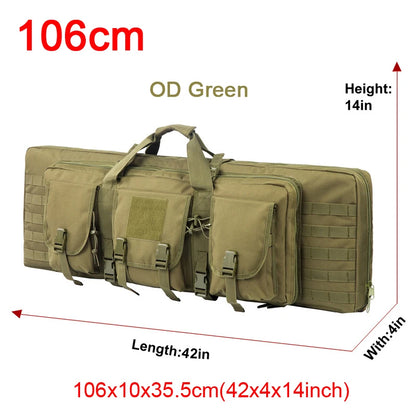 LQARMY 32 38 42 48-inch Tactical Double Rifle Case