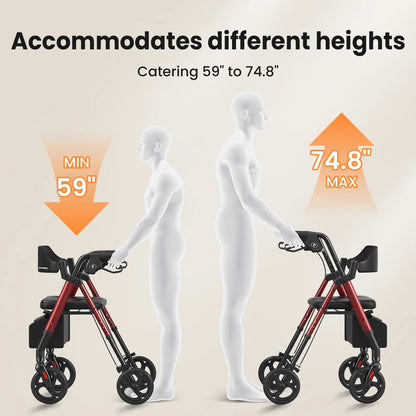 Rollator Walkers with Seat