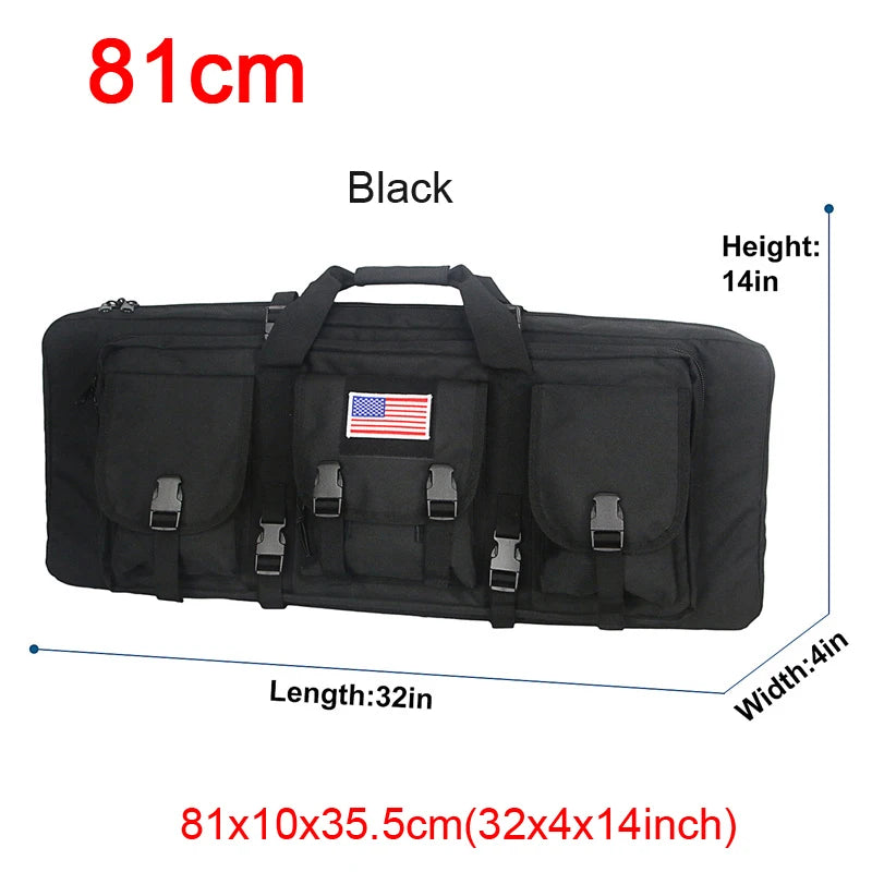 LQARMY 32 38 42 48-inch Tactical Double Rifle Case