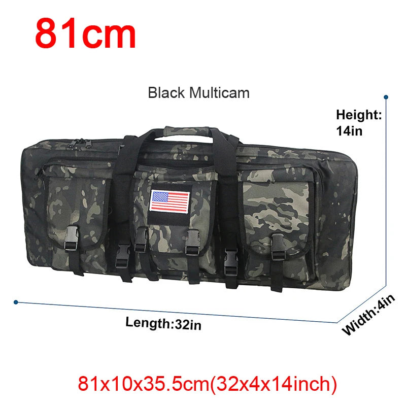 LQARMY 32 38 42 48-inch Tactical Double Rifle Case