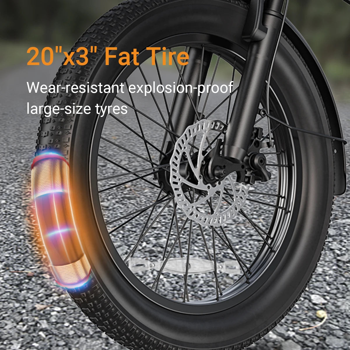 Electric Bicycle 1200W Peak Motor 48V10.4AH Lithium Battery