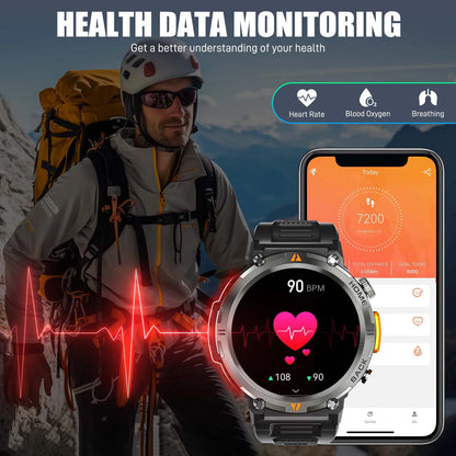 Bluetooth Call smartwatch for men Full Touch Screen With Health Monitor heart rate
