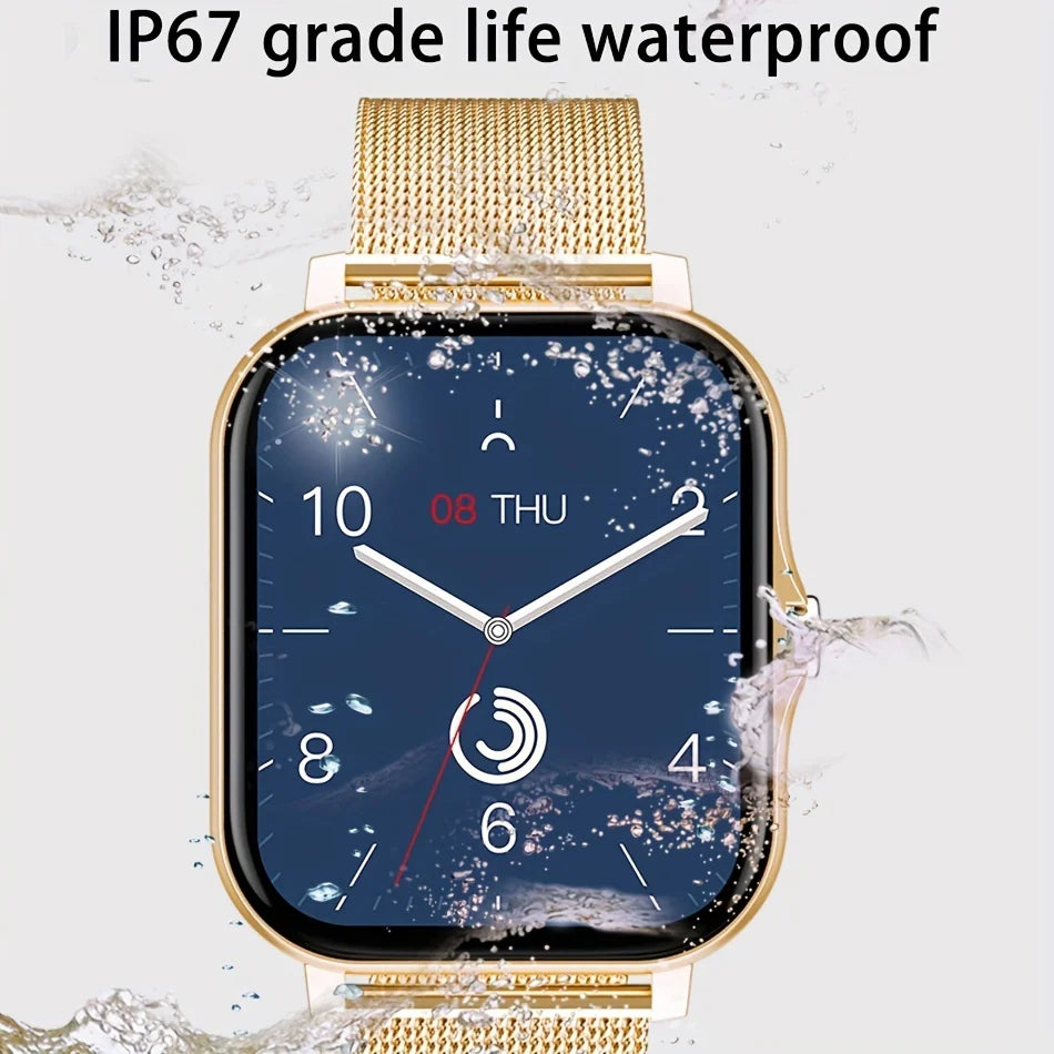 Smartwatch Multi-Sport Mode outdoor Control exercise count calories Weather Forecast Message Notification Compatible with Android