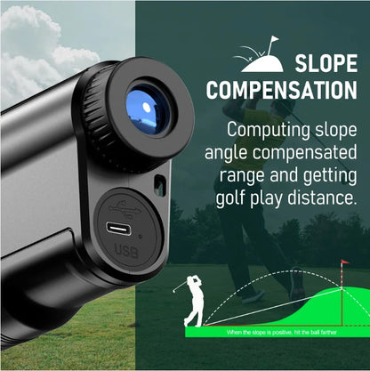 Golf Rangefinder, 6x Magnification , Flag-Lock Vibration