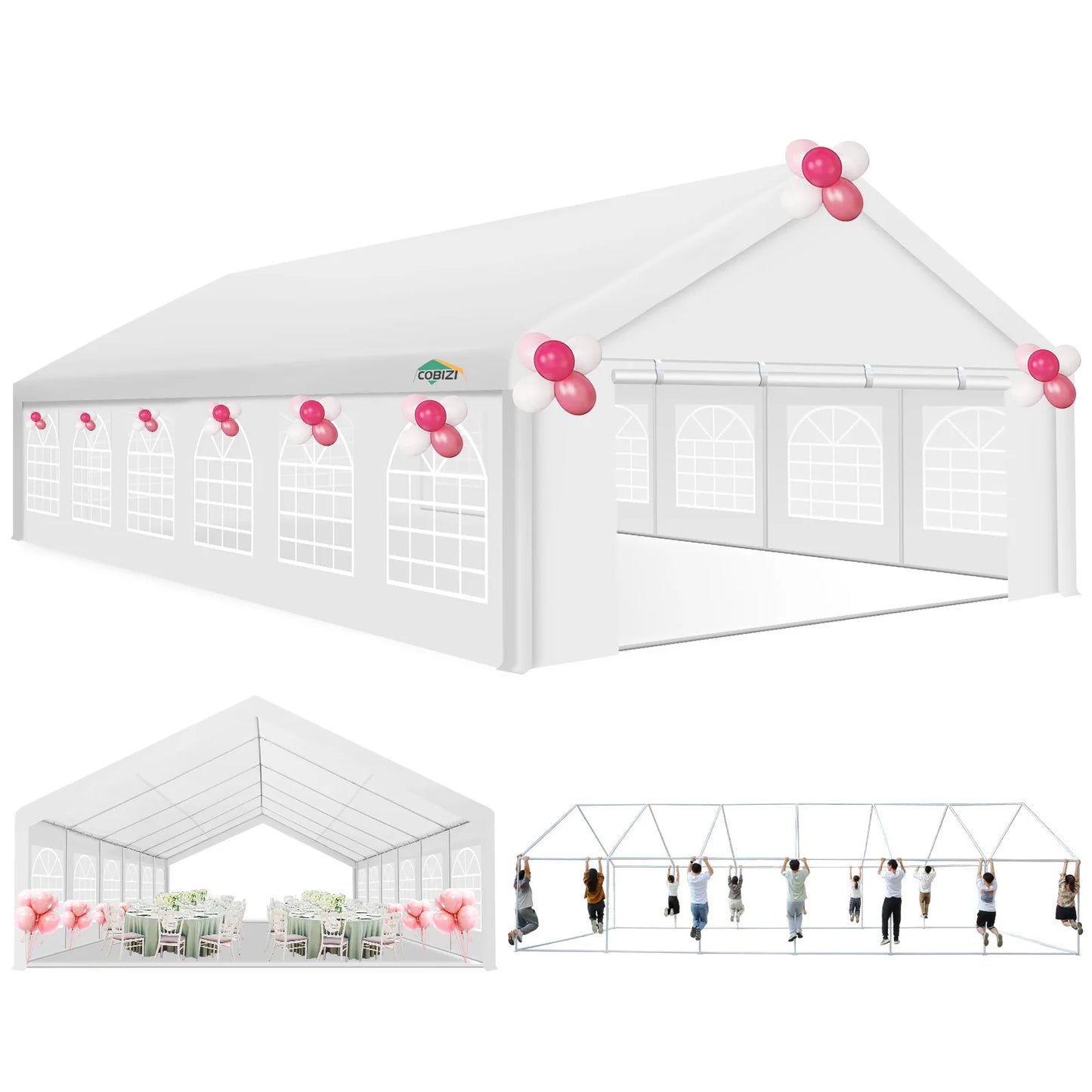 Outdoor 20x40FT Party Tent Heavy Duty, Wedding Tent