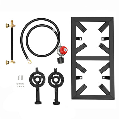 8000W Portable Double Burner Outdoor Propane Gas Camping Stove