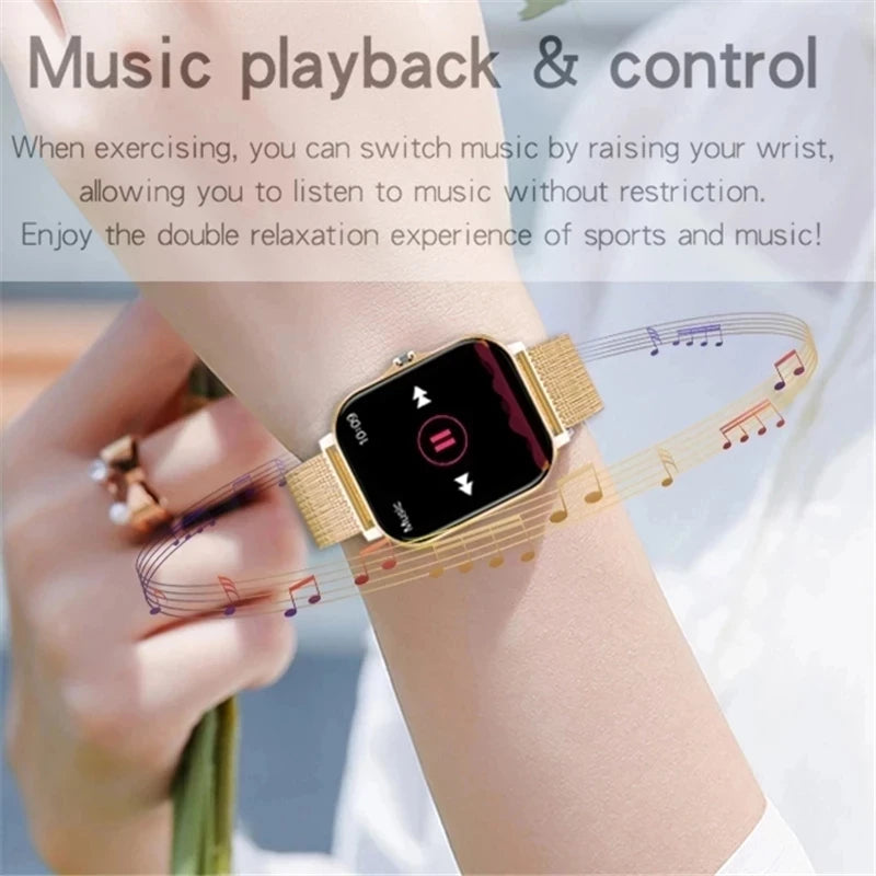 Smartwatch Multi-Sport Mode outdoor Control exercise count calories Weather Forecast Message Notification Compatible with Android