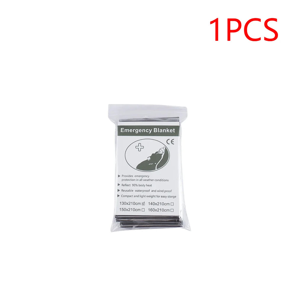 30-1PCS Emergency Rescue Outdoor Survive Foil Thermal Blanket ﻿