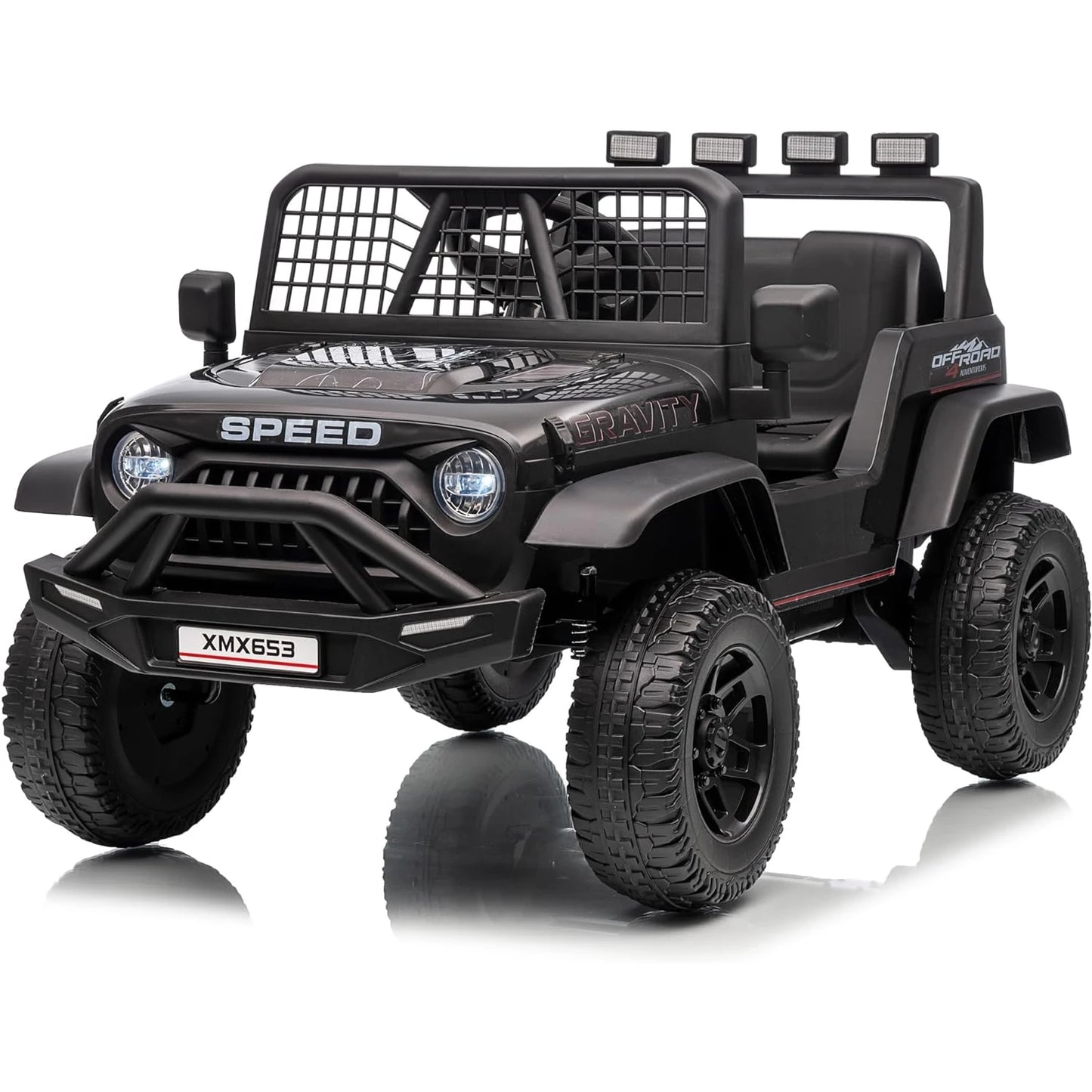 Electric Kids Ride On Car with Remote Control Bluetooth Music Player LED Light