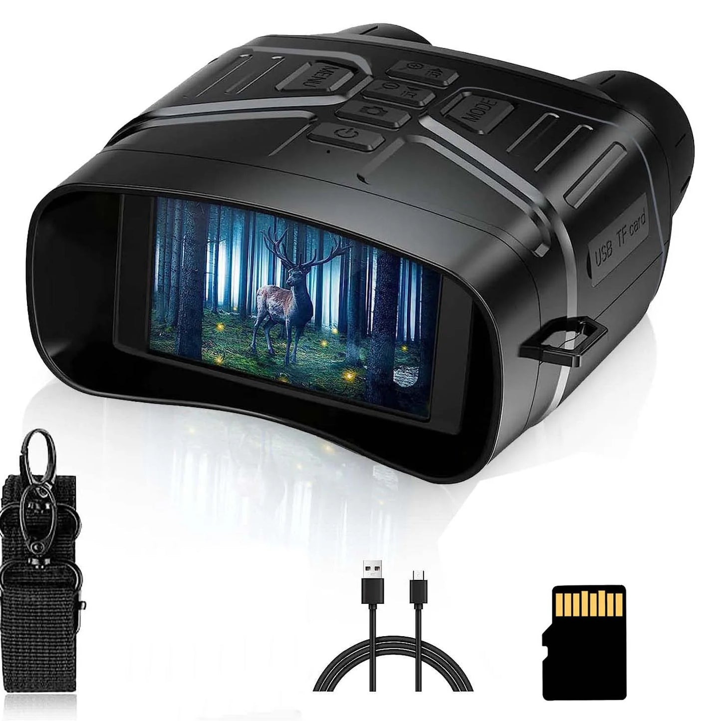 4K Night Vision Binoculars with Rechargeable Battery 32 GB