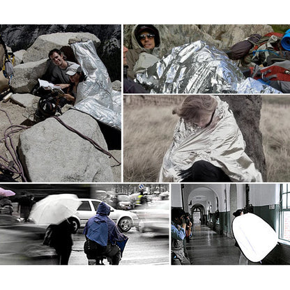 30-1PCS Emergency Rescue Outdoor Survive Foil Thermal Blanket ﻿