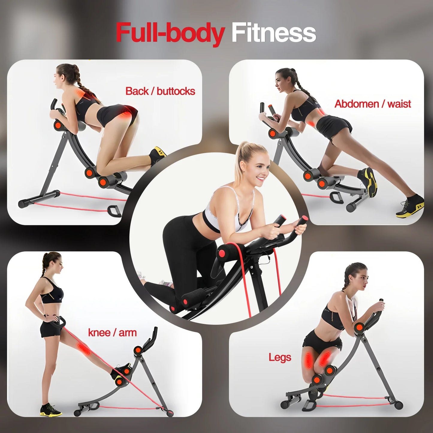 GIKPAL Ab Foldable Workout Equipment Fitness Trainer