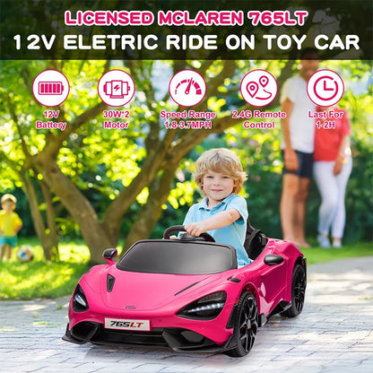 12V electric McLaren 765LT Kid Car with Hydraulic Doors