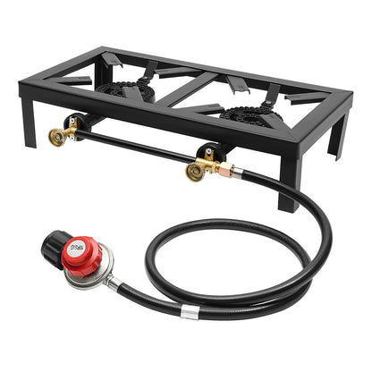 8000W Portable Double Burner Outdoor Propane Gas Camping Stove