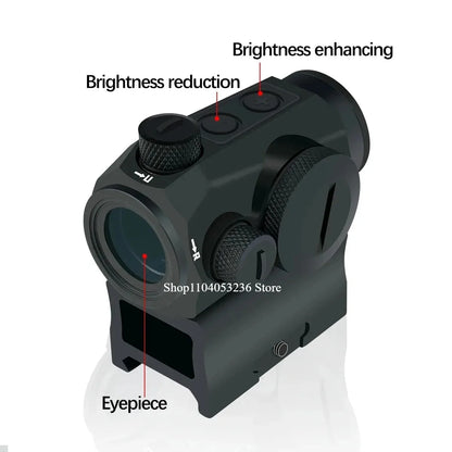 Tactical R5 1x20mm Red Dot Sight 2 MOA Compact Hunting Rifle Optic Shooting