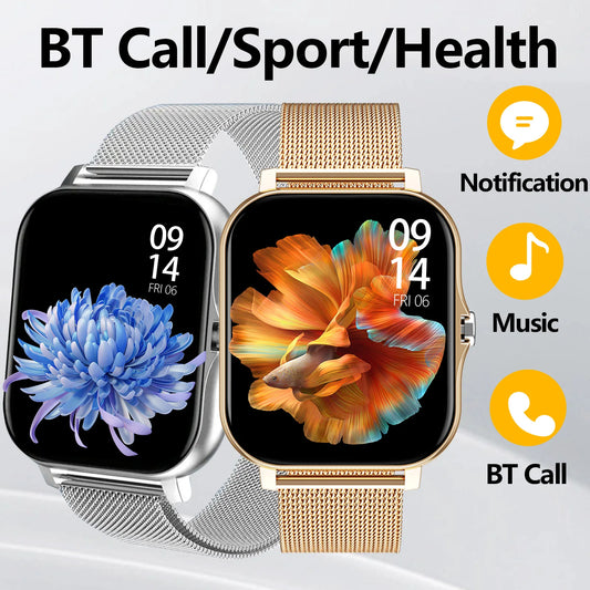 Smartwatch Multi-Sport Mode outdoor Control exercise count calories Weather Forecast Message Notification Compatible with Android