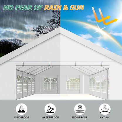Outdoor 20x40FT Party Tent Heavy Duty, Wedding Tent