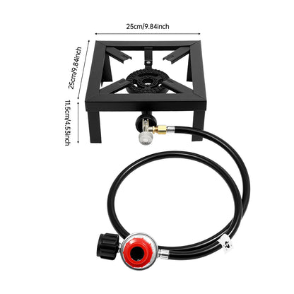 8000W Portable Double Burner Outdoor Propane Gas Camping Stove