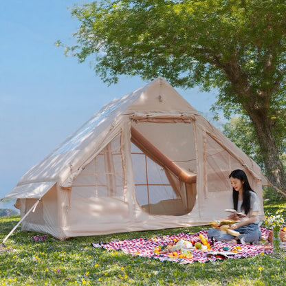 Inflatable Tent For Outdoor Recreational With Stove Plug,