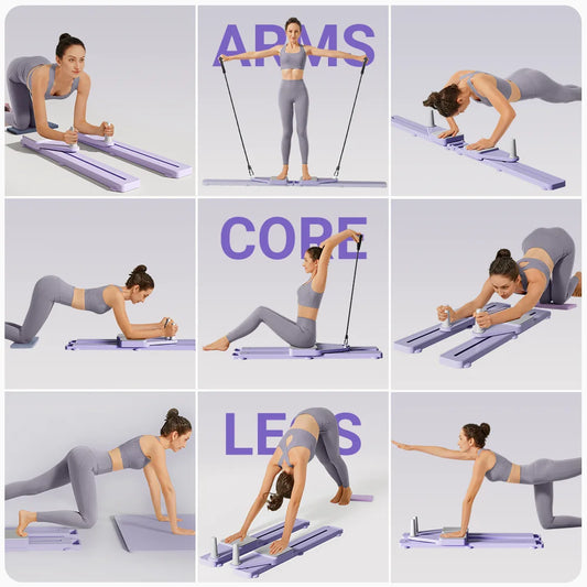 2-in-1 Abs & Ski Board - Portable Core/Leg Trainer