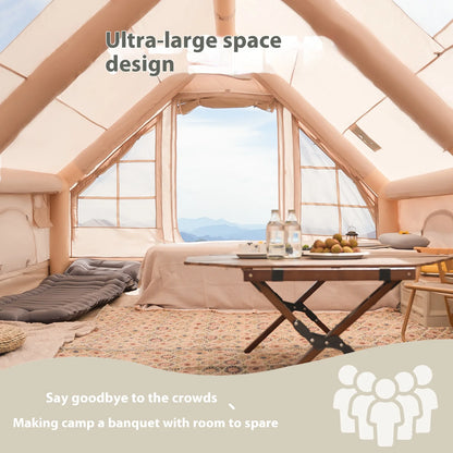 Inflatable Tent For Outdoor Recreational With Stove Plug,
