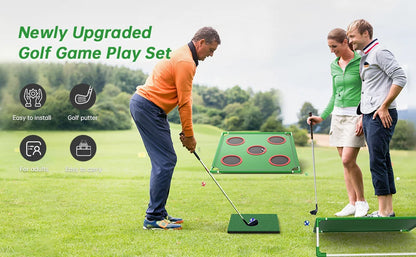 Golf Game Play Set for Golfers Fathers, with 20 Velcro Golf Balls
