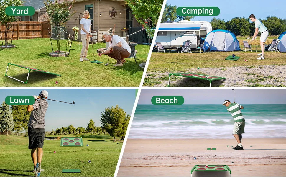 Golf Game Play Set for Golfers Fathers, with 20 Velcro Golf Balls
