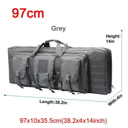 LQARMY 32 38 42 48-inch Tactical Double Rifle Case