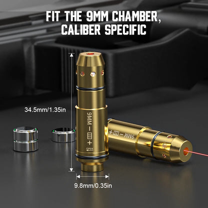 9mm Red Dot Laser Training Cartridge