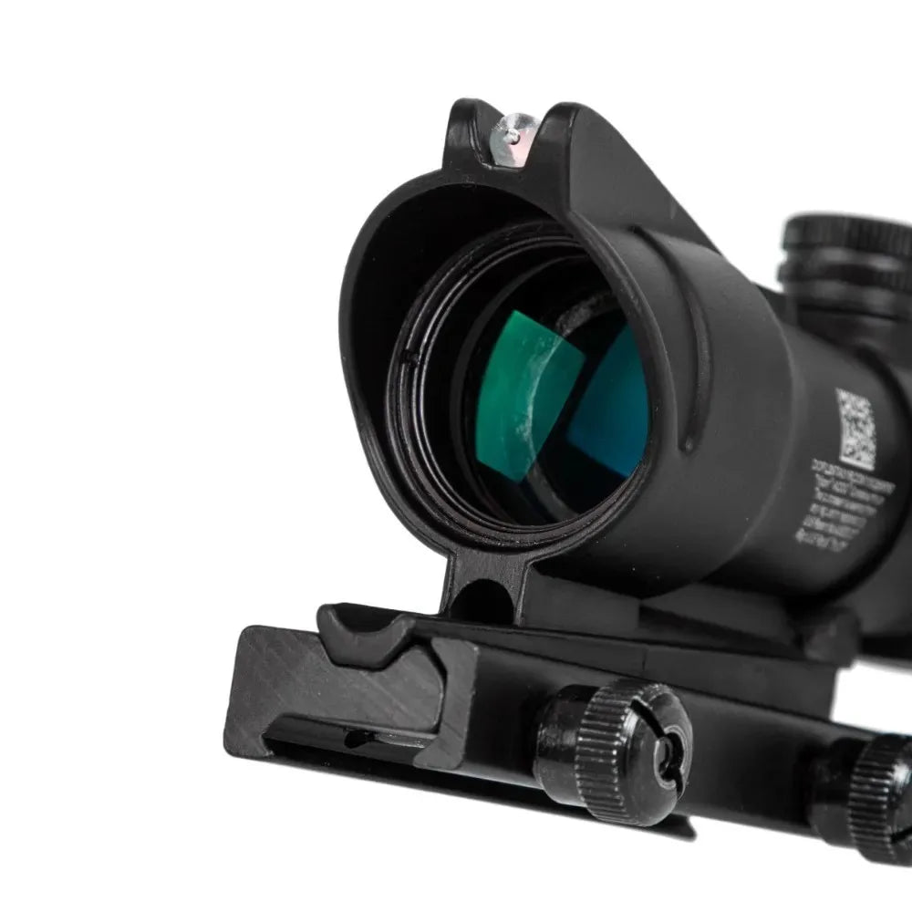 4X32 Hunting Riflescope Real Fiber Optics Grenn Red Dot Illuminated