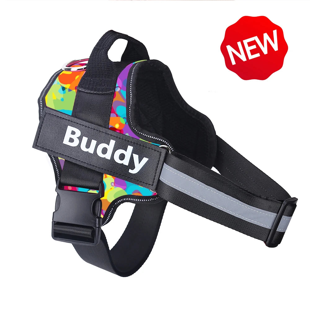 NO PULL Dog Harness with Reflective Material