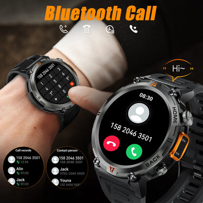 Bluetooth Call smartwatch for men Full Touch Screen With Health Monitor heart rate