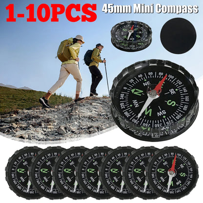 10-1PCS Mini Compass Portable Handheld Compass