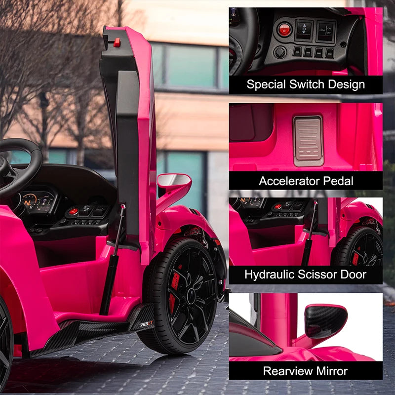 12V electric McLaren 765LT Kid Car with Hydraulic Doors